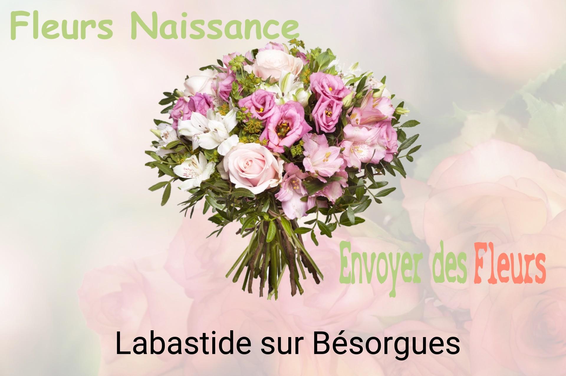 Bouquet de fleurs de naissance livré à Labastide-sur-Bésorgues